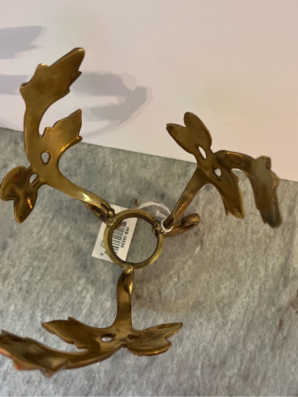 Source Unknown Gold Leaf Decorative Stand - Picture 5 of 7